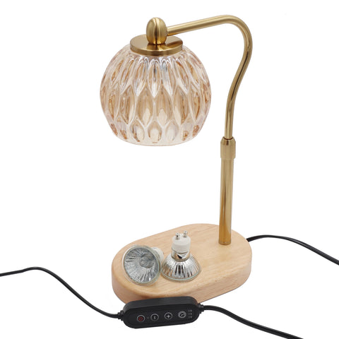 Candyl Elegant Candle Warming Lamp w/Timer - Gold